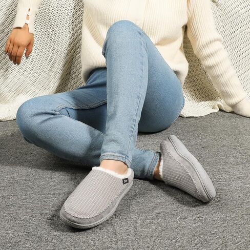 Women's Moselle Fuzzy Moccasin House Slippers Memory Foam Indoor in Saudi Arabia