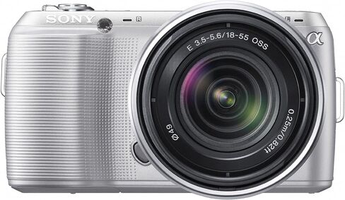 Sony Alpha Nex-C3 16.2mp مضغوط مرآة العدسة القابلة للتبديل مجموعة الكاميرا الرقمية مع عدسة تكبير 18-55 ملم (الفضة) (متجددة) in Saudi Arabia