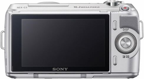Sony Alpha Nex-C3 16.2mp مضغوط مرآة العدسة القابلة للتبديل مجموعة الكاميرا الرقمية مع عدسة تكبير 18-55 ملم (الفضة) (متجددة) in Saudi Arabia