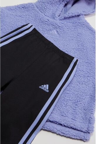 adidas baby-girls Long Sleeves Hooded Sherpa Legging Set (Toddler/Little Kid) in Saudi Arabia