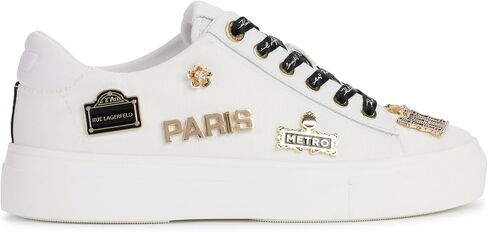 KARL LAGERFELD Women's Cushioned Insole Everyday Cate Rue Pins-Lace Up Sneaker in Saudi Arabia