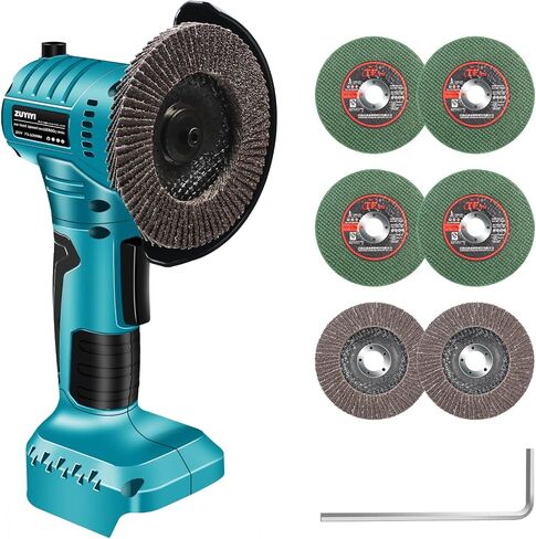 طاحونة الزاوية اللاسلكية لبطارية Makita 18V ، أداة طاحونة الطاقة 16000 دورة في الدقيقة ، طاحونة كهربائية مع عجلة قطع 4 بوصات لقطع الخشب المعدني ، الشحنة ، التلميع (أداة فقط) in Kuwait