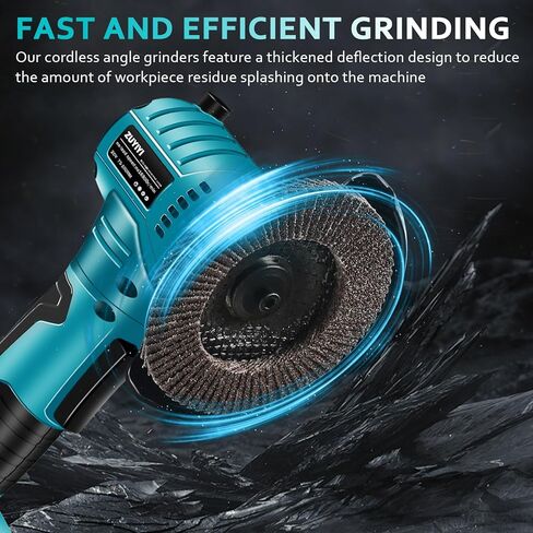 طاحونة الزاوية اللاسلكية لبطارية Makita 18V ، أداة طاحونة الطاقة 16000 دورة في الدقيقة ، طاحونة كهربائية مع عجلة قطع 4 بوصات لقطع الخشب المعدني ، الشحنة ، التلميع (أداة فقط) in Kuwait