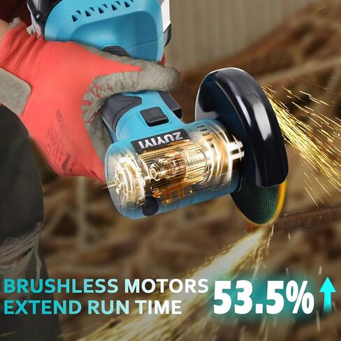 طاحونة الزاوية اللاسلكية لبطارية Makita 18V ، أداة طاحونة الطاقة 16000 دورة في الدقيقة ، طاحونة كهربائية مع عجلة قطع 4 بوصات لقطع الخشب المعدني ، الشحنة ، التلميع (أداة فقط) in Kuwait