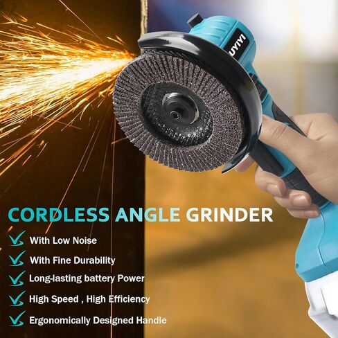 طاحونة الزاوية اللاسلكية لبطارية Makita 18V ، أداة طاحونة الطاقة 16000 دورة في الدقيقة ، طاحونة كهربائية مع عجلة قطع 4 بوصات لقطع الخشب المعدني ، الشحنة ، التلميع (أداة فقط) in Kuwait