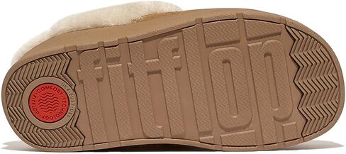 FitFlop Women's Gen-ff Shearling-Collar Suede Slippers in Saudi Arabia