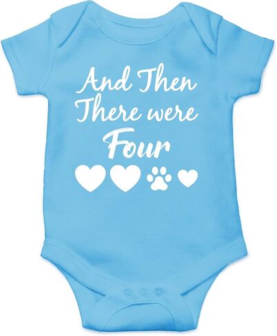 CBTwear And Then There Were Four - Baby Clothes - Funny Newborn Bodysuit Outfits for Boys and Girls in Kuwait