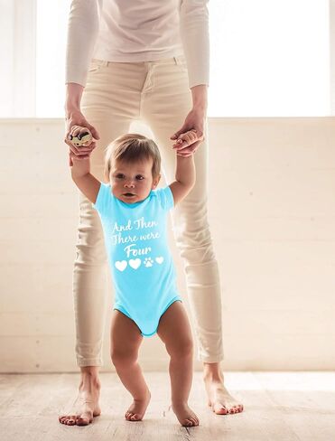 CBTwear And Then There Were Four - Baby Clothes - Funny Newborn Bodysuit Outfits for Boys and Girls in Kuwait