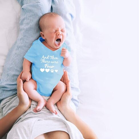 CBTwear And Then There Were Four - Baby Clothes - Funny Newborn Bodysuit Outfits for Boys and Girls in Kuwait