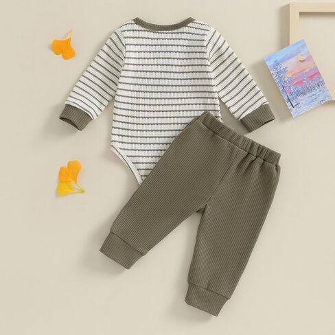 Baby Boy Outfits Newborn Boy Clothes Knitted Long Sleeve Romper Bodysuit Cute Infant Pants Set Fall Winter Clothing in Saudi Arabia