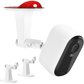 2Pack Adjustable Wall Mount for Arlo Essential 2K Indoor/Outdoor(2nd Generation)/Arlo Pro 5S/Arlo Ultra/Arlo Essential Spotlight 1st/Arlo Pro/2/3/4, Weatherproof Mounting Bracket Without Drilling