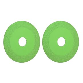2 Pcs Glass Cutting Disc 1mm Thick Cutting Wheel Saw Blade for Tile Crystal and Wine Bottle (Green)