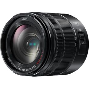 PANASONIC LUMIX G Vario Lens, 14-140MM, F3.5-5.6 ASPH, MIRRORLESS Micro Four Thirds, Power Optical I.S, H-FS14140AK (USA Black) (Renewed)