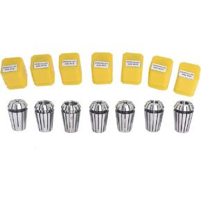 7-Pack ER20 Spring Collet Set CNC Super Precision Milling tool for CNC Workholding Engraving & milling Lathe Tool