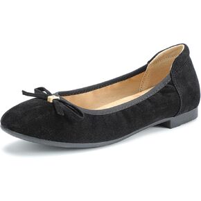 Women's Comfortable Ballet Flats Round Toe Flat Shoes for Women Bow Dressy Flats Shoes with Arch Support Insole