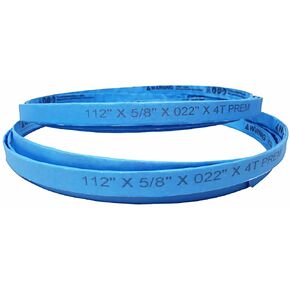 112x5/8x4TPI - Blue 4 Tooth Bone in Bandsaw Blades - Meat Cutting Fits Hobart 5014, Butcher Boy B14, Cobra 14, Superior Jones Junior, Many More Machines - Choose 2 Pack or 4 Pack (2 Pack)