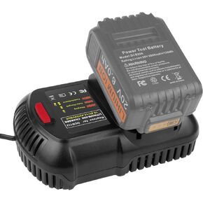 DCB112 20V Max Fast Battery Charger Replace for Dewalt Battery Charger, Compatible with Dewalt 12V/20V Battery DCB205 DCB112 DCB201, Replace for Dewalt Charger DCB104 DCB107 DCB115