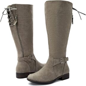 Luoika Women's Extra Wide Calf Knee High Boots, Wide Width Winter Tall Boots.