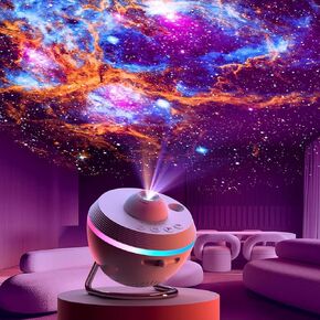Elec3 Star Projector, Galaxy Night Light for Bedroom with 4K Replaceable 13 Galaxy Discs and 6 Nightlight, 360 Degree Rotation Nebula Projector Lamp Starry Sky Night Light Birthday Valentines Gift