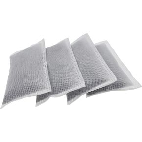4 Pack Activated Charcoal Odor Absorbing Filter Refill Deodorizer Compatible with iTouchless Trash Cans 8 Gallon and Larger