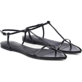 Flat Sandals for Women with Metal Buckle Ankle Strappy Ladies Fashion Slide Sandals Comfortable Summer Open Toe Women Sandals Dressy.