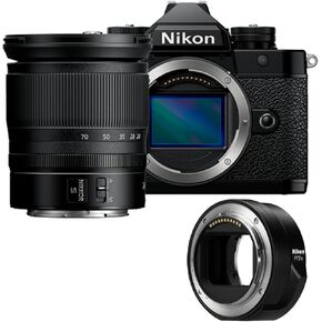 Nikon Z F Mirrorless Camera with EXPEED 7 Image Processor and 24 to 70mm F4 Lens Bundle with Nikon FTZ II Mount Adapter (2 Items)
