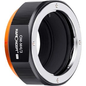 K&F Concept Lens Mount Adapter Compatible for Olympus OM Mount Lens to M4/3 MFT Olympus Pen Cameras
