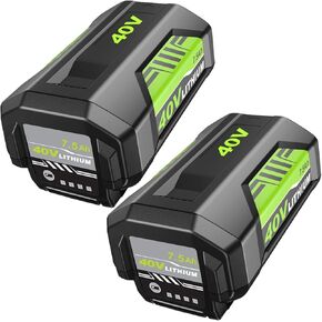 2Pack Upgraded 7500mAh OP4026A Battery Replacement for Ryobi 40v Battery 7.5Ah Compatible with Ryobi 40v Lithium Battery OP40601 OP4050A OP4040 OP4075A Compatible with Ryobi Battery 40V Power Tools
