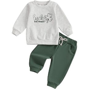 Toddler Baby Girl Boy Outfit Long Sleeve Mallard Duck Crewneck Sweatshirt Pullover Camouflage Pant Set Fall Winter