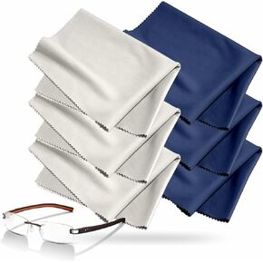 Screen Wipes Microfiber Cleaning Cloths Dust Cleaner Lens Wipes For Cleaning Tablets Camera Lens Binoculars Eyeglasses Smartphones Laptops TV Screens Glasses Essentials (Pack Of 6)