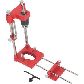 Woodworking Punch Locator, Portable Precision Adjustable Punch Locator Drill Template Guide Wood Drilling Dowelling Guide for Installation of Handles Knobs on Doors and Drawer