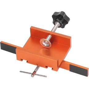 Hinge Drilling Jig Cabinet Door Mounting Jig Support Arm and Clamp Integrated for Face Frame or Frameless Cabinets, Aluminum Alloy