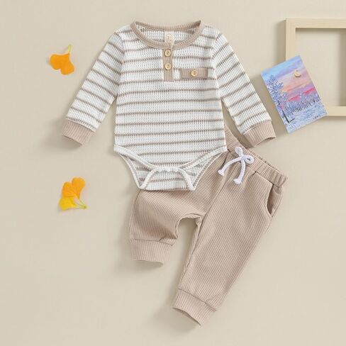 Baby Boy Outfits Newborn Boy Clothes Knitted Long Sleeve Romper Bodysuit Cute Infant Pants Set Fall Winter Clothing in Saudi Arabia
