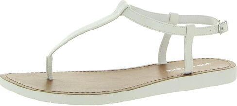 Sun + Stone Womens Kristi Onkle Summer Thong Sandals White 6.5 Medium (B ، M) in Kuwait