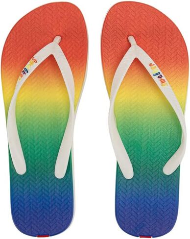 Swalker Man & Women's Flip Flop Sandal Rainbow print in Recyclable Rubber Sole with Non-Slip Pattern & Bouncy Footbed in Saudi Arabia