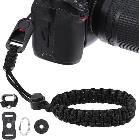 Camera Wrist Strap with Quick Release Buckle, Adjustable Nylon Camera Hand Strap Set for DSLR Mirrorless Camera in Saudi Arabia