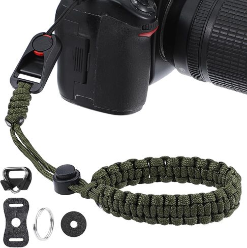 Camera Wrist Strap with Quick Release Buckle, Adjustable Nylon Camera Hand Strap Set for DSLR Mirrorless Camera in Saudi Arabia