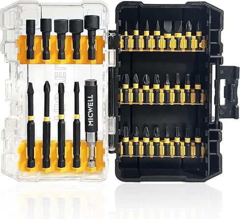 34 PCS Sectldriver Bit Set ، 1/4 "مجموعة بتة مؤثر ببتك ، مجموعة مفك البراغي الصلب S2 ، مجموعة بت مؤثر المغناطيسي. in Saudi Arabia