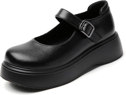 Mary Jane Shoes Women Chunky Ladies Flats Comfortable Low Heels Platform Mary Janes for Women Dressy Pumps Casual Work Shoes in Saudi Arabia