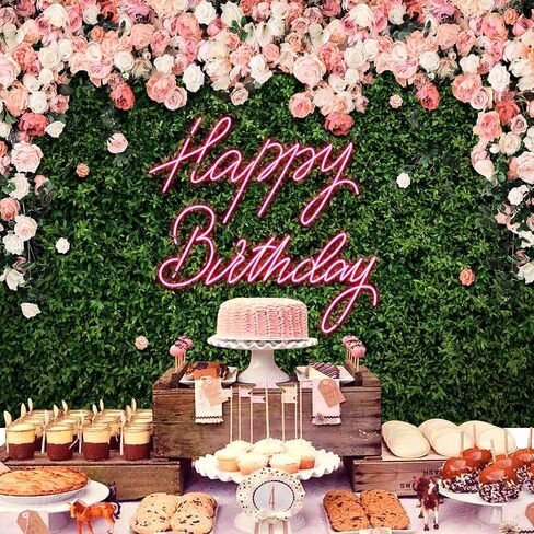 Riyidecor Pink Rose Green Leaves Backdrop Polyester Fabric Rustic Flower Floral Blossom Botanical Plant Spring Nature Wedding 8Wx6H Feet Women Girls Photography Background Birthday Photo Studio Shoot in Kuwait