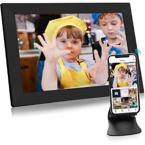 TROCOTN 10.1 Inches WiFi Digital Picture Frame with 1280x800 IPS LED Touch Screen, Auto-Rotate, 32GB Memory, Share Photos/Videos Instantly via Uhale App or Uhale Web from Anywhere. (White)