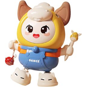 Dancing Donkey Toy ، Toy Little Donkey Musical Toy Baby Fring Toy Baby Head-Up Exercise Toy Donkey Tummy Time That مع Music & Lights | الساقين تتحرك جانبيا | تحريف الجسم (أصفر) in Kuwait