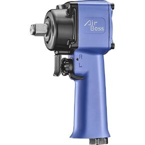 AW-100T 1/2" Mini Air Impact Wrench – Compact Design, 598 ft-lb Max Torque, 700 ft-lb Breakaway Torque, Twin Hammer Mechanism for Industrial and Automotive Use