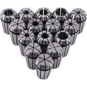 ZJchao 15pcs ER20 Spring Collet Set for CNC Engraving Machine and Milling Lathe Tool 1-13mm