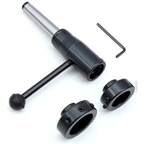 MachEl Lathe Tailstock Die Holder (3MT Shank) - Compatible with Multiple Die Sizes: 13/16", 1", 1-5/16", 1-1/2"