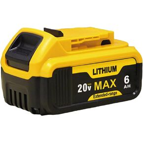 6Ah Replacement for Dew-alt 20V Max Battery DCB200 DCB201 DCB203 DCB204 DCB206 DCB207 20V Lithium-ion Battery Compatible with Dew-alt 20V XR DCD DCF DCG Series Cordless Power Tools