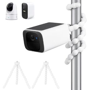 Flexible Tripod Camera Mount for eufy Solocam S220, Indoor Cam E220/C210, eufyCam 2C/2C Pro/3/S330, 3C/S300 Security Camera, Durable and Sturdy Waterproof Camera Mount, Attached Where You Want