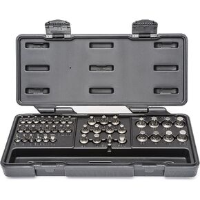 Gearwrench 41 PC. Phillips/Slotted/Torx/Hex/Triple Square Insert Bit ل 6 و 12 Pt. مفاتيح - 81602 ، أسود