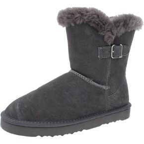Style & Co. Womens Tiny 2 Suede Faux Fur Lined Winter Boots Gray 9 Medium (B,M)