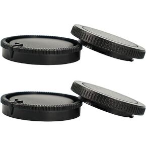 2Sets Camera Body Cap and Rear Lens Cap Cover for Sony A A-Type/Minolta AF Mount Camera and Lenses Rear Lens Protector Cover and Body Protector Set